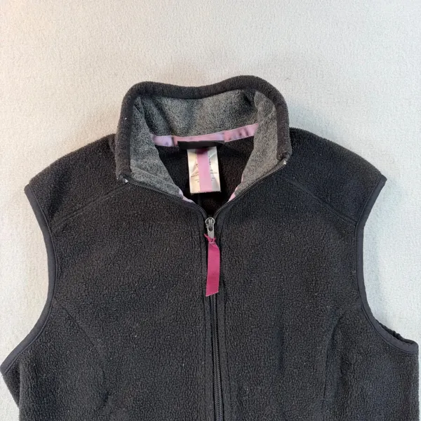 Y2K Patagonia Synchilla Fleece Vest Womens Medium Black - Image 3