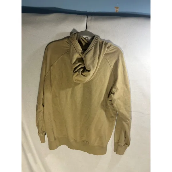 The North Face Womens Half Dome Pullover Hoodie Tan Khaki Logo Sweatshirt Large - Image 2