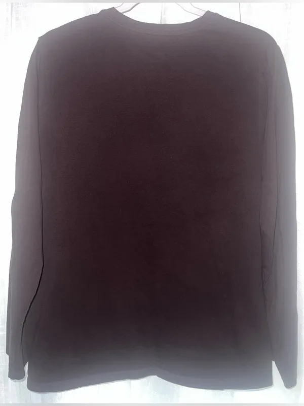 EVERLANE THE SLIM LONG-SLEEVE CREW IN ESSENTIAL COTTON dark chocolate xxl - Image 5