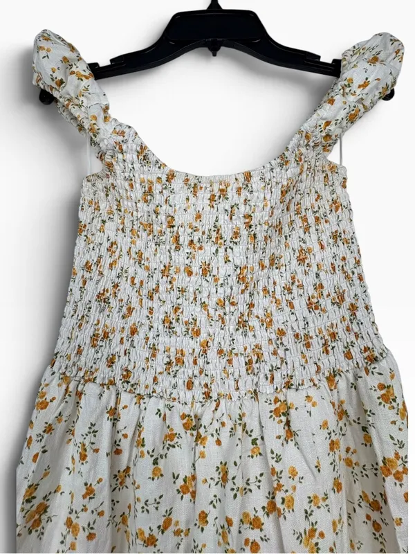 REFORMATION Linen Tavi Dress in floral Adagio Size S - $248. - Image 12