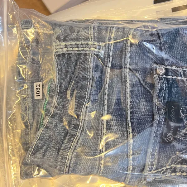 1082‎ | Wrangler Q-Baby Western Bootcut Cowgirl Riding Jeans Blue Womens 1 x 34 - Image 11