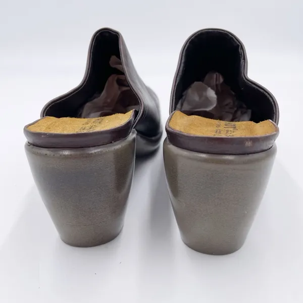 NAOT Eden Dream Leather Mule Clog Women's Size 38 US 7 Deep Brown Purple Boho - Image 6