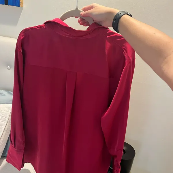 A New Day Magenta satin button up - Image 2