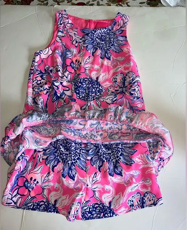 Lilly Pulitzer NWT Marla Romper Pink Tropics Sun Drenched Size 4 - Image 8