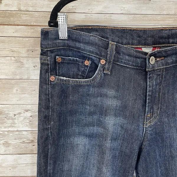 Vtg Lucky Brand Womens 14/32 Jeans Gene Montesano Zip Dark Wash‎ Boot Dungarees - Image 13