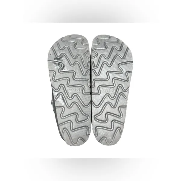 Black Thong Sandals Womens Size 7 Platform Flip Flop Buckle Comfort Slides - Image 5