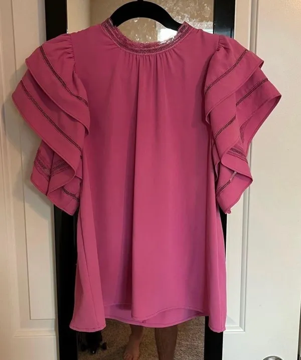 These Three Boutique Flutter Top - Image 2