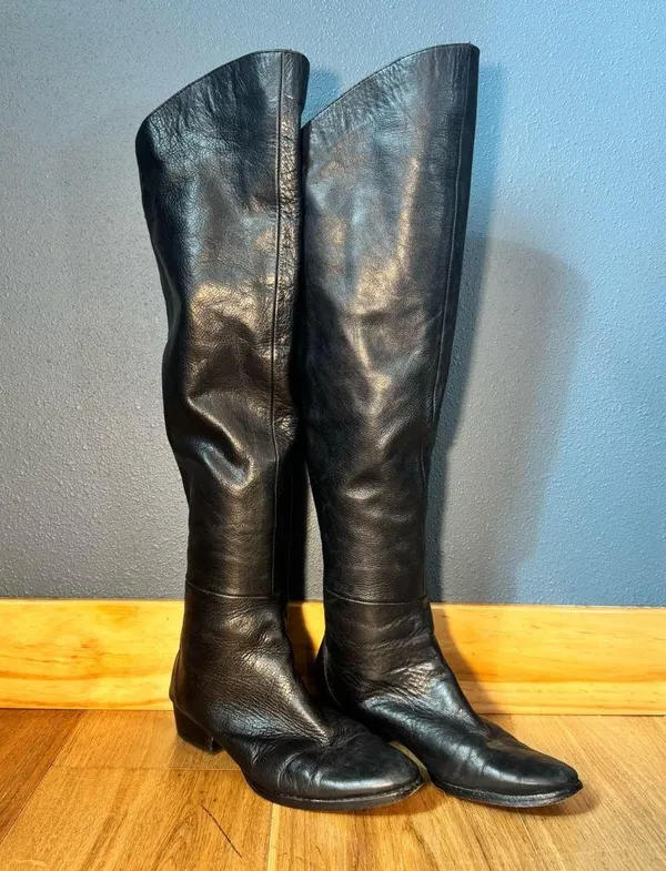 Dolce Vita Black Meris Over the Knee Flat Boots Size 8.5 - Image 4