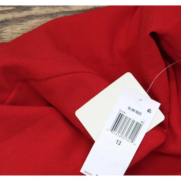 NWT Pear Culture Juniors Side-Cutout Bodycon Dress ZC10790 Red 13 - Image 6