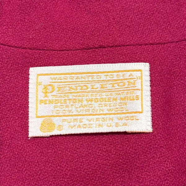 Vintage Pendleton Jacket Blazer Wool Minimalist Classic 90s Professional Red 16 - Image 4