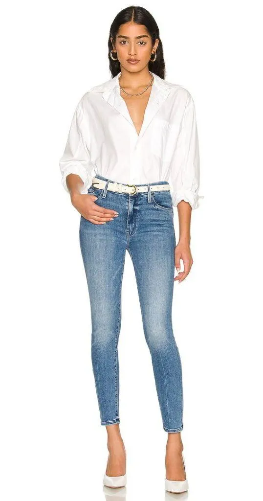 MOTHER The Looker Ankle Jeans in Wash We The Animals Size US 27 - Image 13