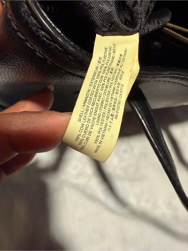kate spade Black Leather Tote with Gold Hardware NON STRAP. - Image 13