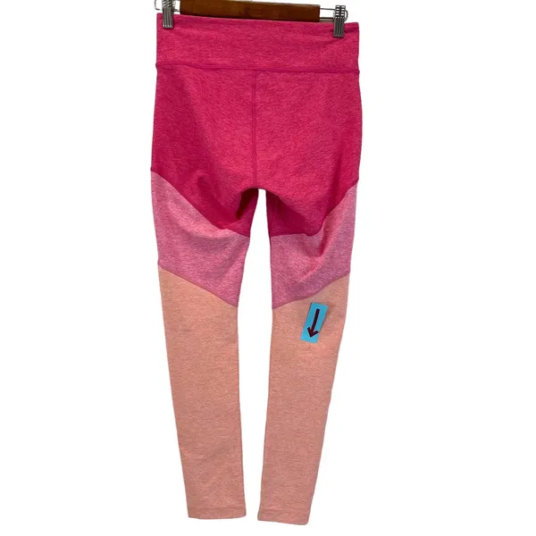 Outdoor Voices Womens S Pink Ombre 7/8 Leggings Colorblock‎ Activewear Pants - Image 3
