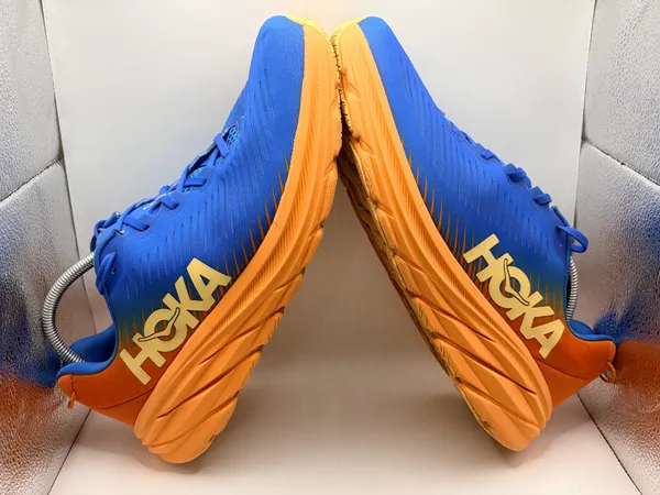 HOKA Rincon 3 Wide Men’s 12 2E Blue Orange Running Athletic Sneakers 1121370 - Image 6