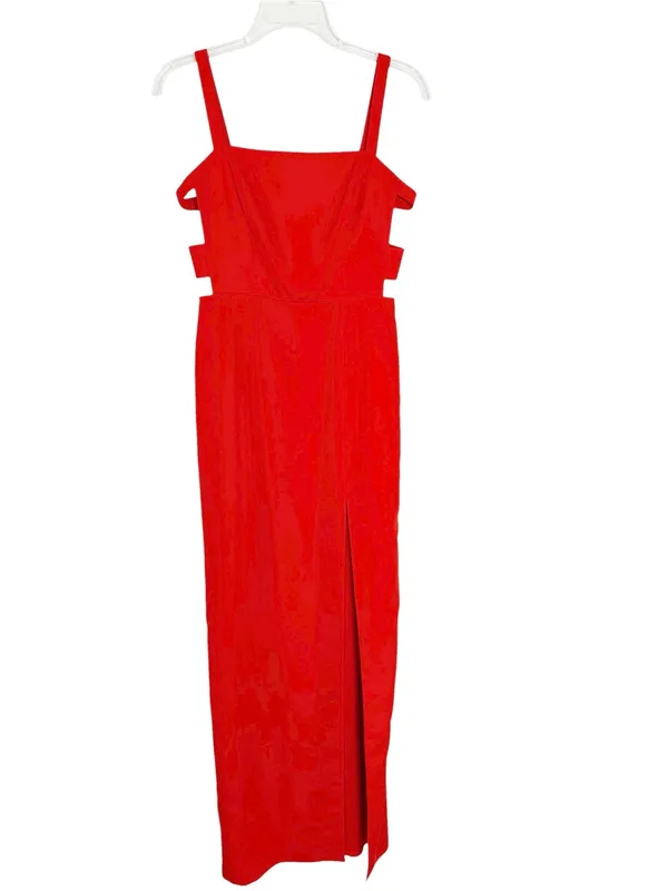 LOVERS + FRIENDS Lacie Cut Out Gown in Red Size S - Image 4