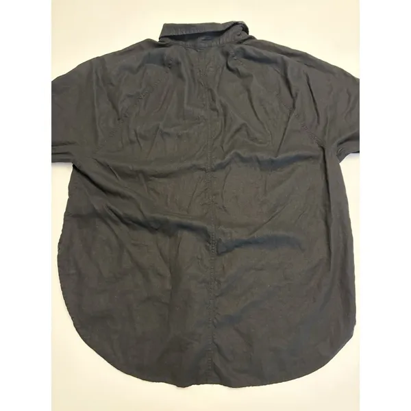 Aerie Women's Black Button Up Shirt Casual Lightweight Minimalist Size Medium - Image 12