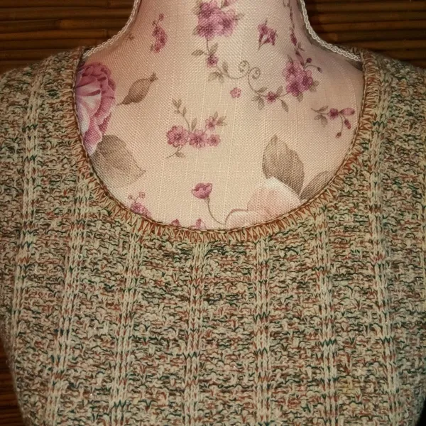 Reba Rose M Pullover Cotton Knit Sweater Top Gray Size M - Image 2
