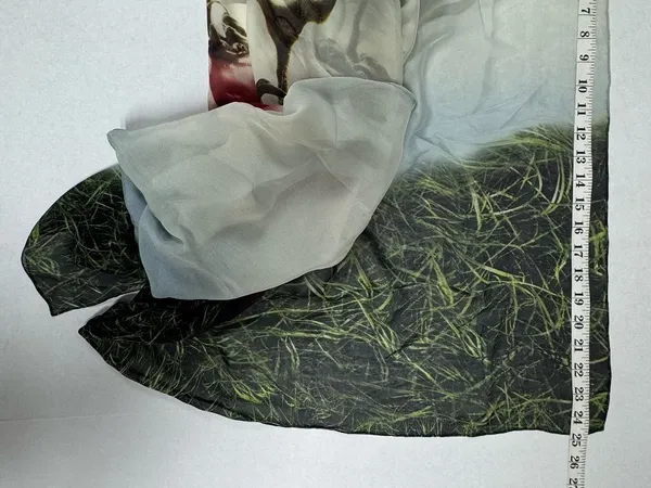 Edward Roth - New York - Hand Paint Silk Scarf - 80"x25". NEW‎ in Bag. - Image 8
