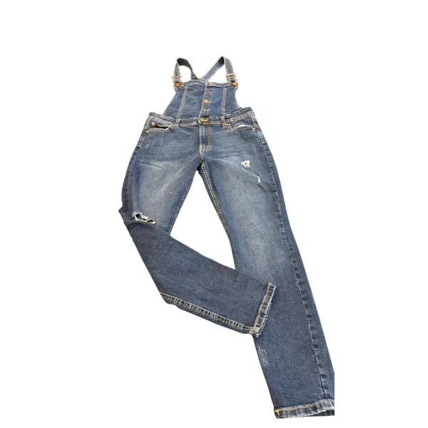 Celebrity Pink Ripped Denim Overall size L - Image 7
