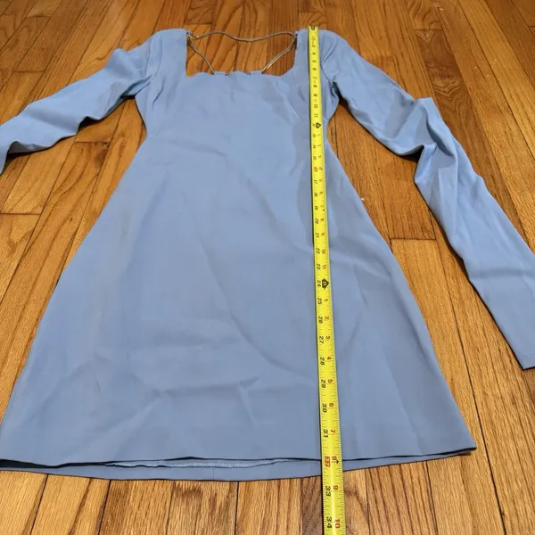 1017‎ Alyx 9SM Blue Chain Mini Dress Size 40 EU - Image 9