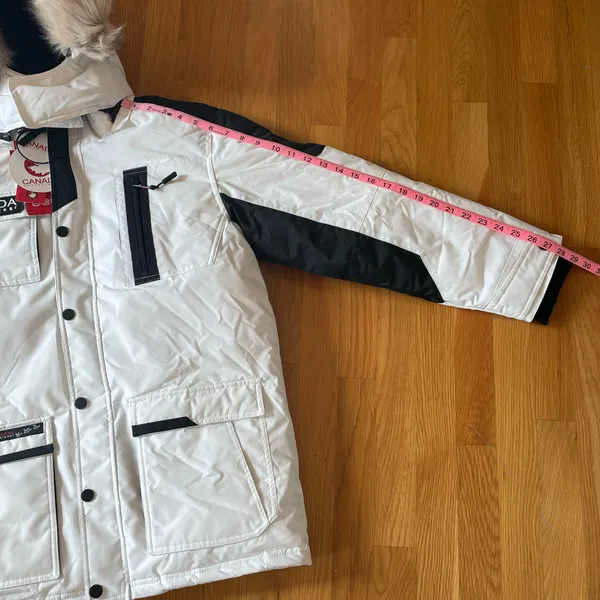 Canada Weather Gear White Winter Parka Juniors 14/16 L Women’s S - Image 11