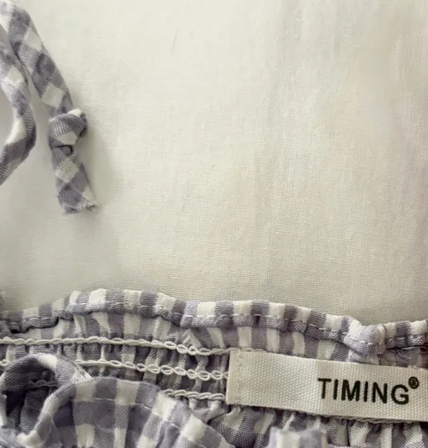 Timing Gingham romper - Image 2