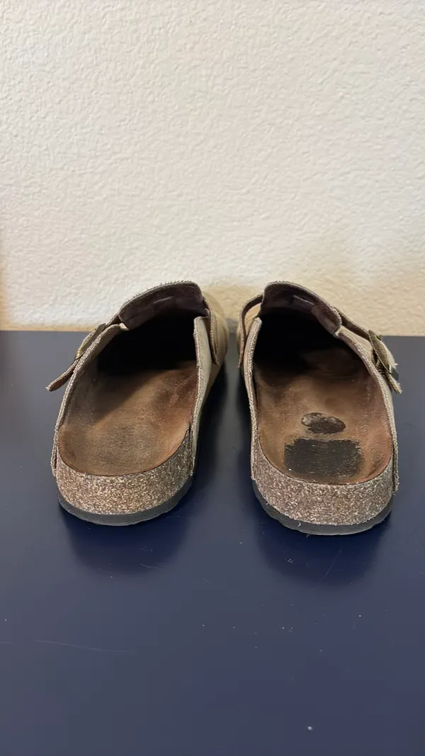 White Mountain Clogs Women’s Taupe Suede - Image 3