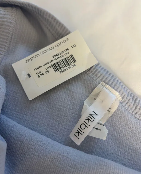 NIKIBIKI Ribbed One-Shoulder Seamless Crop Top - Image 4