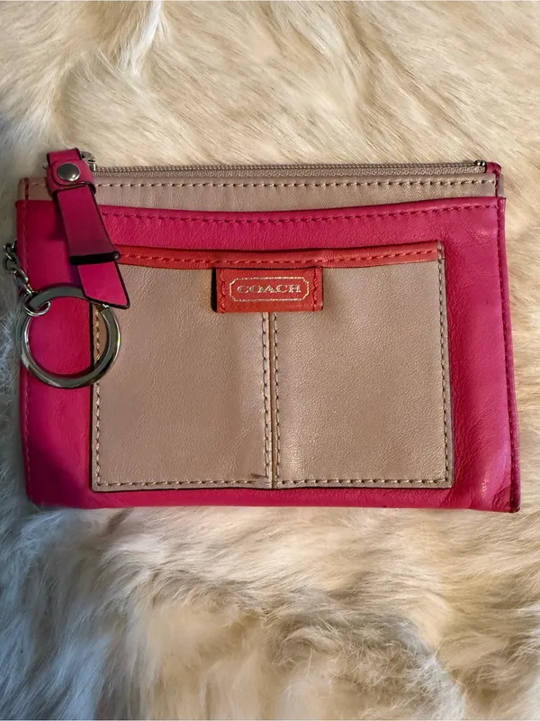 Coach Vermillion Muticolored Coin Purse - Image 9