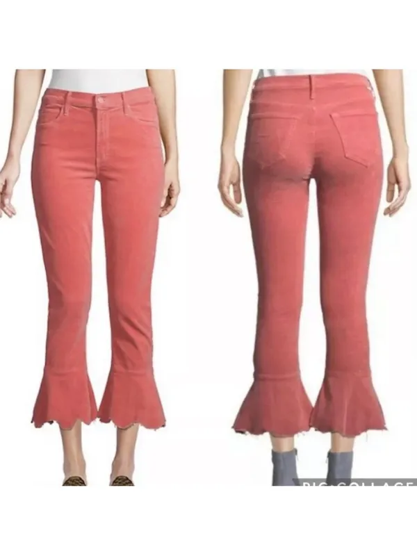 Mother The Cha Cha Chew Pink Corduroy Pants Size 28‎ - Image 3