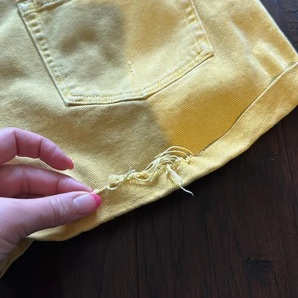 We The Free Free People Yellow Shorts 27 CRVY - Image 8