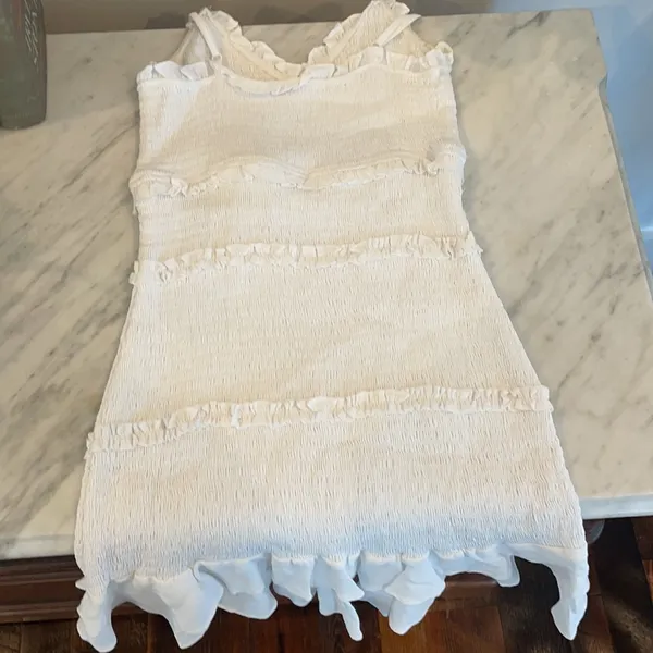 Olivaceous white dress - Image 3