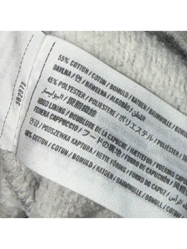 Hollister Gray Marled Pullover Hoodie Medium - Image 7