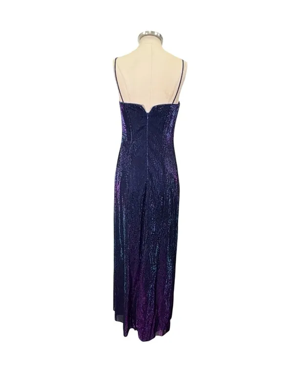 Vintage Night Way y2k Fairy Whimsi Sleeveless Column Maxi Dress Size 4 - Image 4