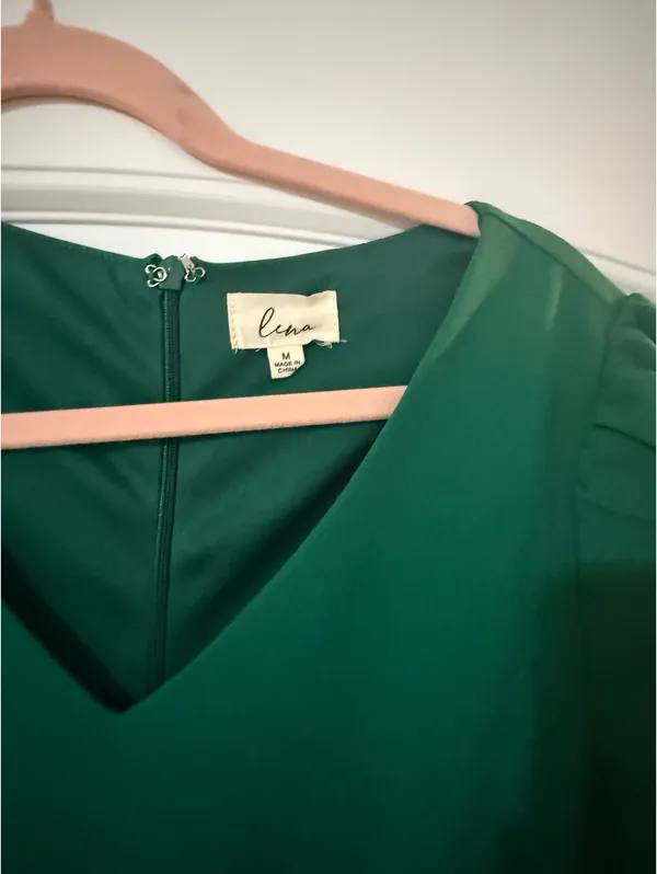 Mini green dress Size M - Image 3