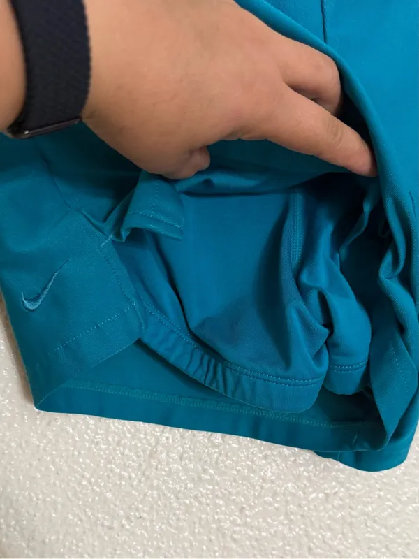 Vintage Nike Teal Green Athletic double layer running Shorts size Medium - Image 7
