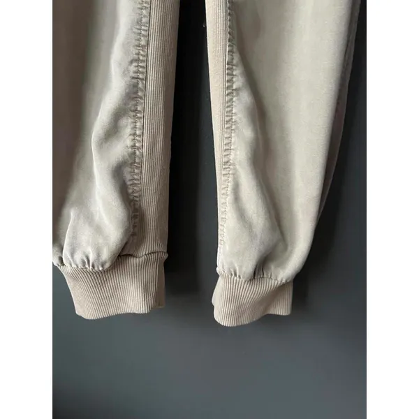 Aerie size Medium Beige Jogger Pants with Drawstring Waist - Image 3