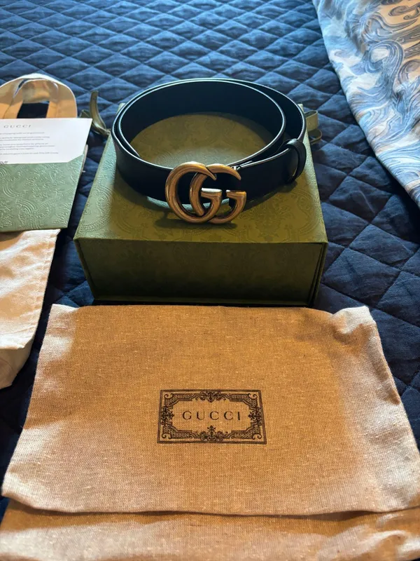 Gucci Marmont Wide Belt GG - Image 2