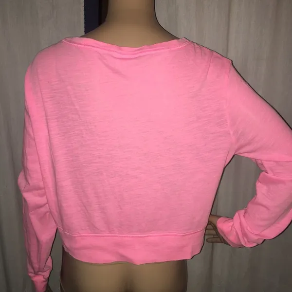 PINK Victoria’s Secret crop long sleeve tee - Image 3