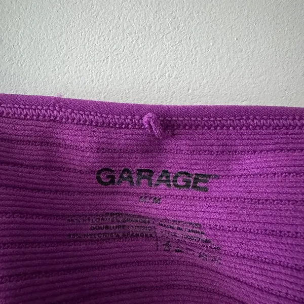 Garage Purple Seamless Bustier Ribbed Cami‎ Crop Top Sweetheart Neckline - Image 5