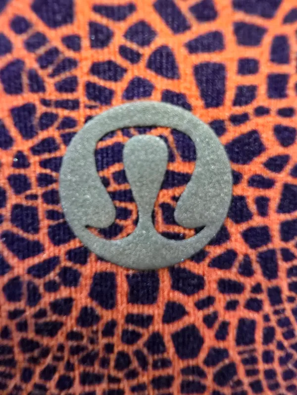 {8} Lululemon Wunder Under Train HR Crop Crackle Glaze Vintage Orange Larkspur - Image 10