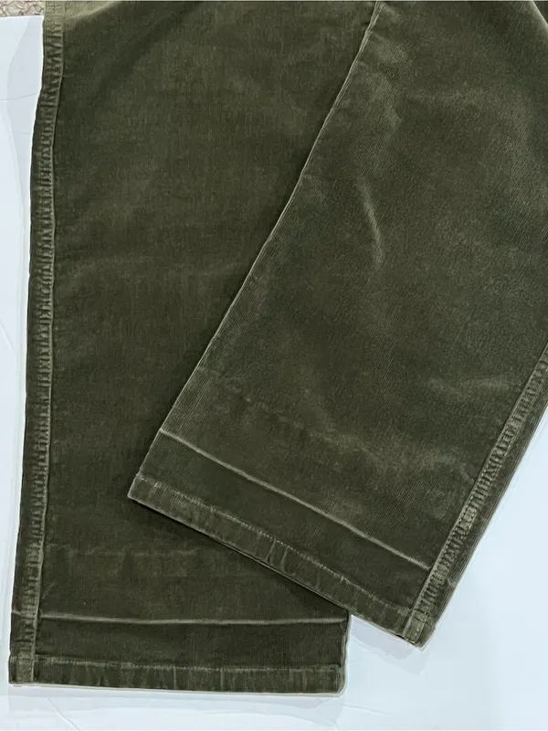 Woolrich Light Olive Green High Rise Corduroy Pants Size 14 - Image 7