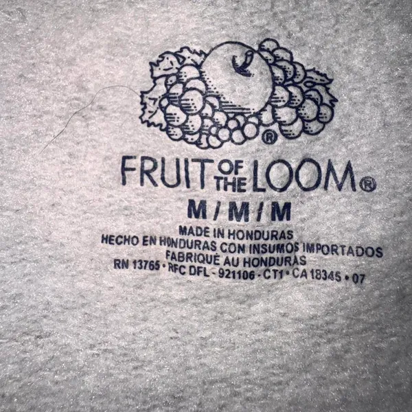 Fruit of the Loom Heather Grey Eversoft Crewneck - Size M - Image 2