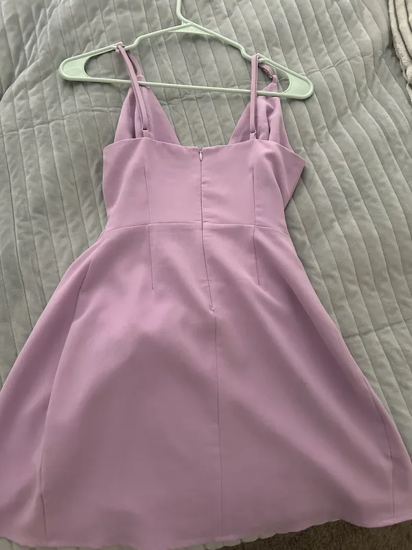 Tobi Lavender Tie Cocktail Dress - Image 2