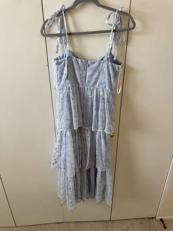 Blue Lulu’s tiered midi  dress - Image 3