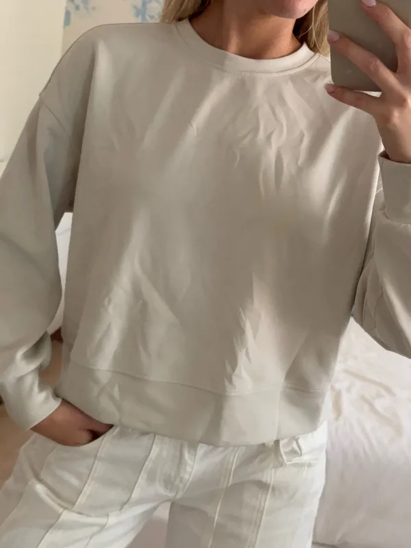 Athluna Sweatshirt Grey Cream - Image 2