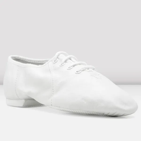 BLOCH Ladies Jazzsoft Leather Jazz Shoes in White, Size 5​​​​​​​ - Image 3
