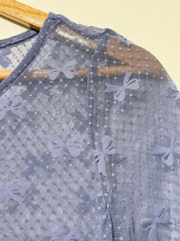 NWT Anthropologie Bow Short-Sleeve Sheer Top Size Small NEW - Image 4