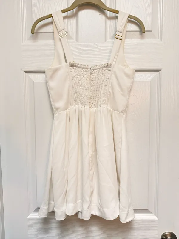 Show Me Your‎ Mumu White Nina Skirt Dress Corset Mini Graduation Medium - Image 5
