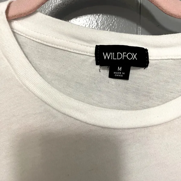 Wildfox White Bikinis & Bellinis Graphic Soft Crewneck Beach T-shirt M - Image 4